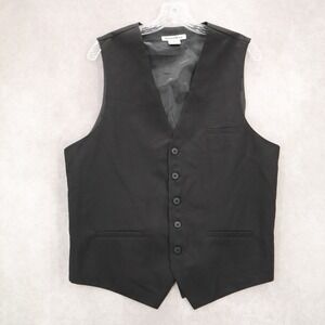 Daniel Elissa Black 5 Button Point Waistcoat Tuxedo Formal Suit Vest Medium 42R‎